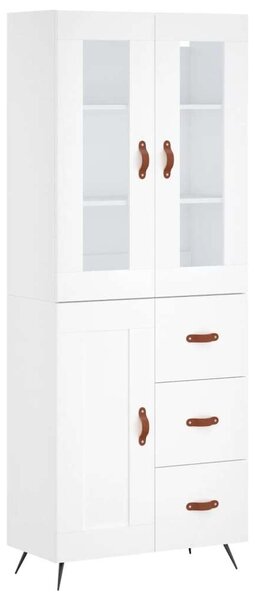 VidaXL Fehér Fa Magasszekrény - 180 cm