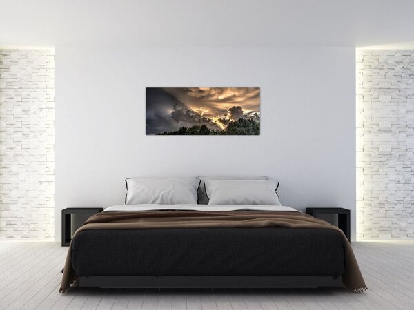 A felhők és az erdő képe (120x50 cm)