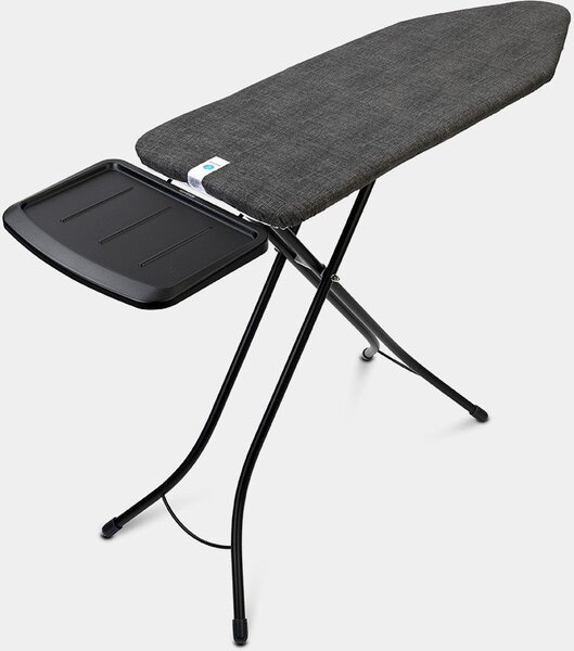 BRABANTIA Solid Steam Unit Holder vasalódeszka 1240x450mm - C méret. fix vasalótálca gőzállomásokhoz. D=22mm fekete váz. farmer fekete huzat - 134746