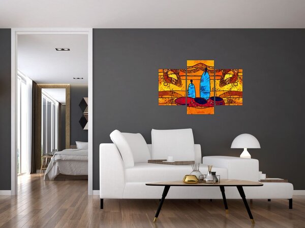 Kép - Ősi festészet (90x60 cm)
