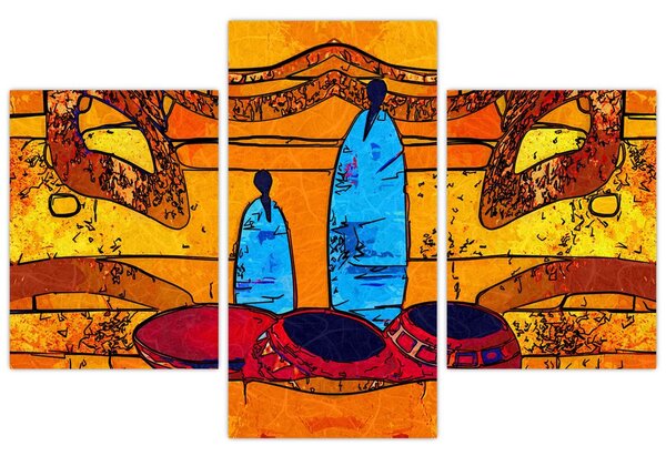 Kép - Ősi festészet (90x60 cm)