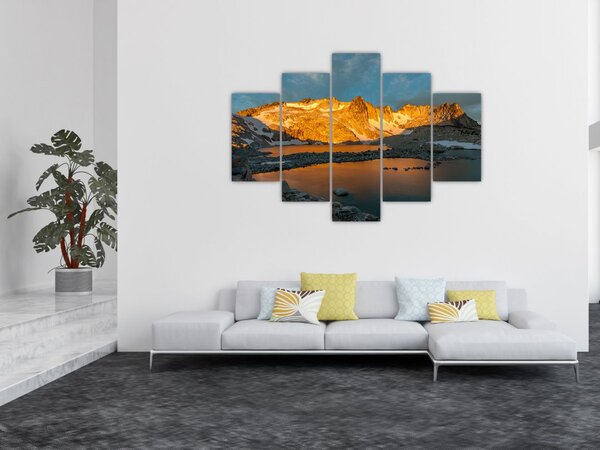 Egy hegyvidéki táj képe (150x105 cm)