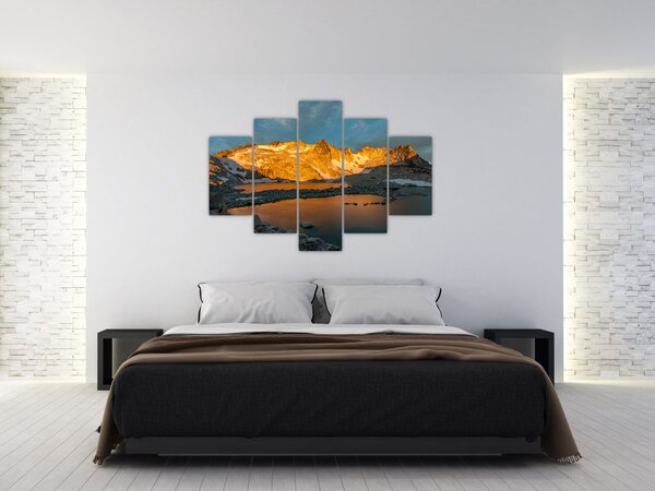 Egy hegyvidéki táj képe (150x105 cm)
