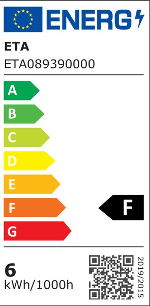 Eta LED asztali lámpa 6,5W fekete (089390000)