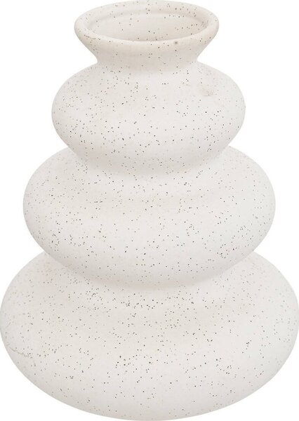 Jarrón De Cerámica "olme" H20cm Blanco