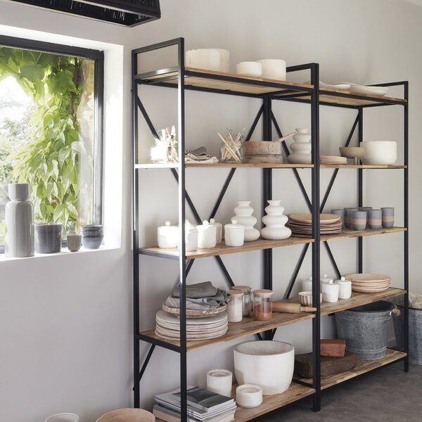 Jarrón De Cerámica "olme" H20cm Blanco