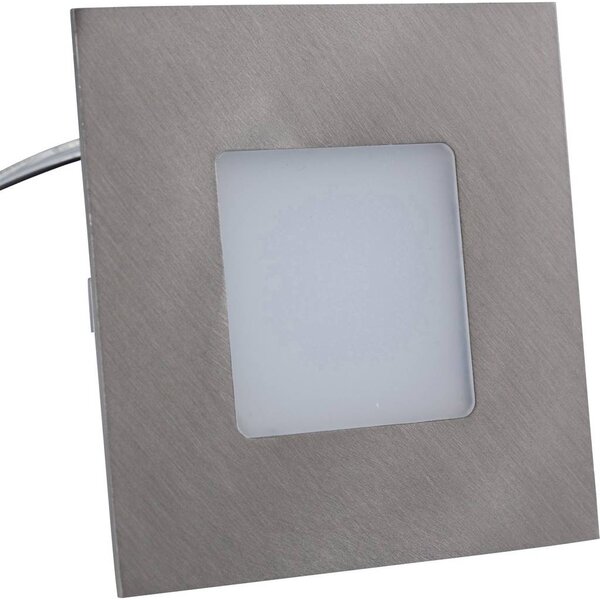 Heitronic LED-es beépíthető lámpa LED Fixen beépített LED-es 2 W Nemesacél (matt) (27693)