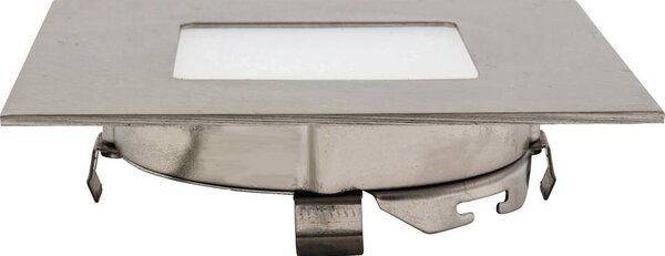 Heitronic LED-es beépíthető lámpa LED Fixen beépített LED-es 2 W Nemesacél (matt) (27693)