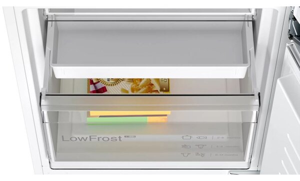 Bosch KIV87VFE0 kombinált hűtőszekrény Beépített 270 L E Fehér