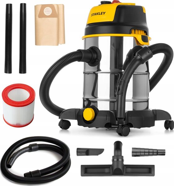 STANLEY Száraz-Nedves Ipari Porszívó 1600W 30L SXVC30XTDE