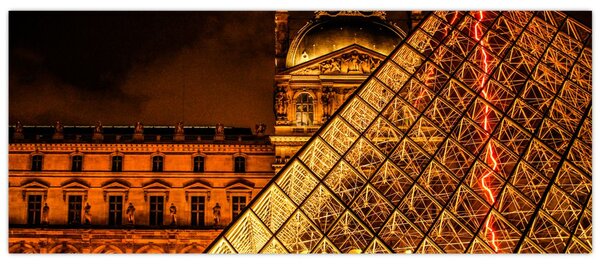 A párizsi Louvre képe (120x50 cm)