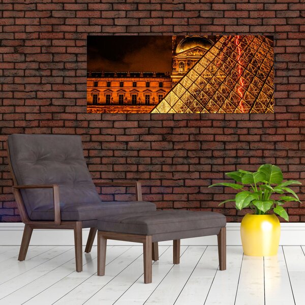 A párizsi Louvre képe (120x50 cm)