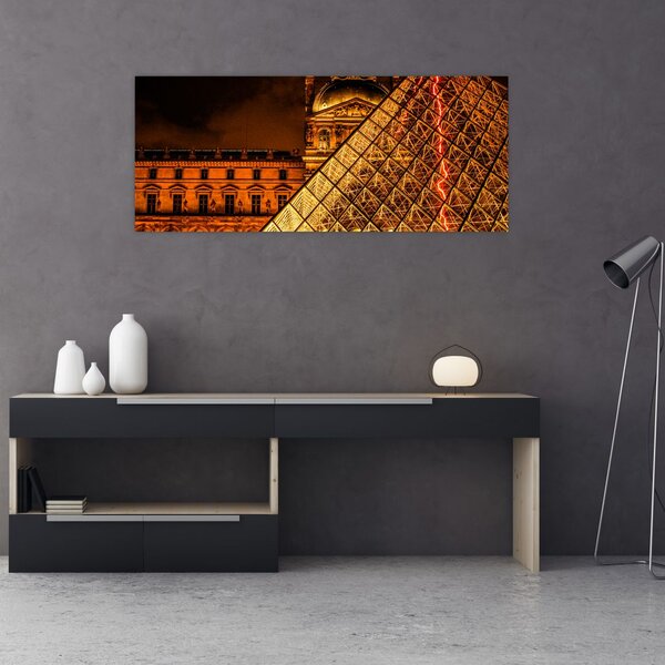A párizsi Louvre képe (120x50 cm)