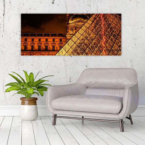 A párizsi Louvre képe (120x50 cm)