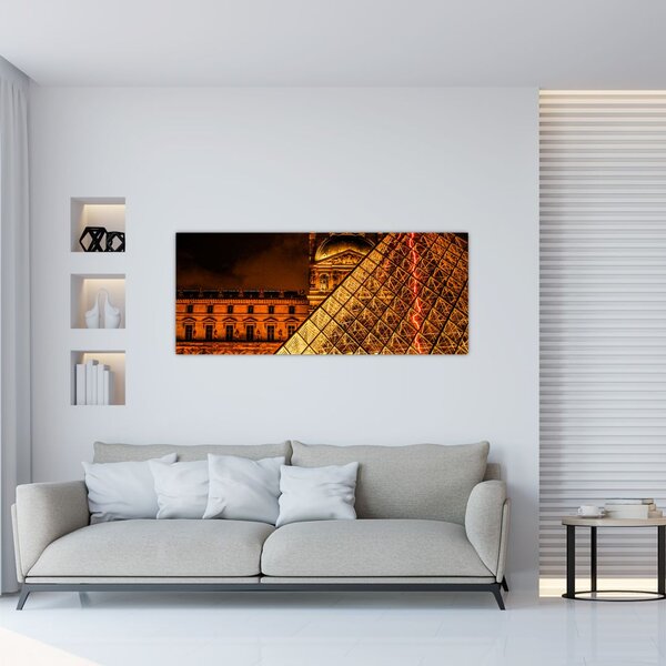 A párizsi Louvre képe (120x50 cm)