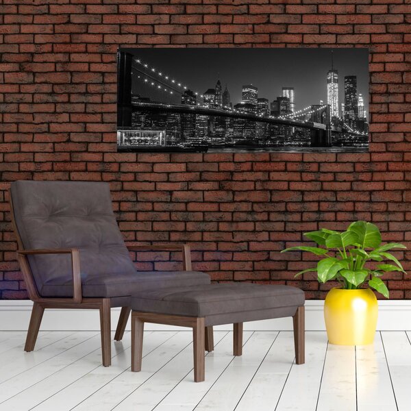 A New York-i Brooklyn-híd képe (120x50 cm)