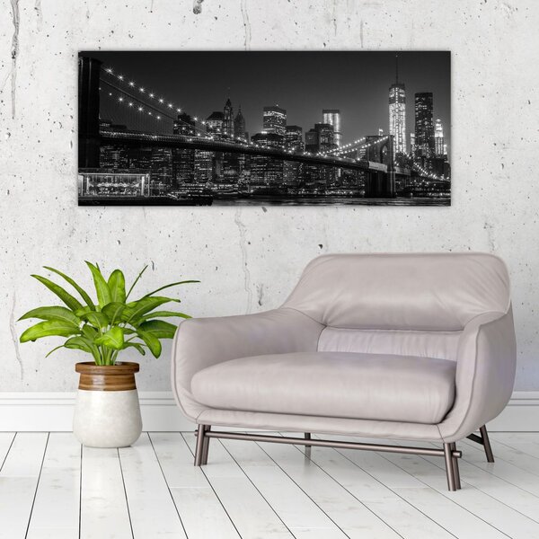A New York-i Brooklyn-híd képe (120x50 cm)