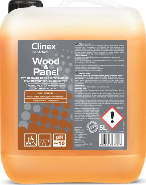 CLINEX Wood-Panel 5L tekočina za čiščenje lesenih tal