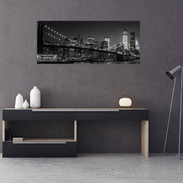 A New York-i Brooklyn-híd képe (120x50 cm)