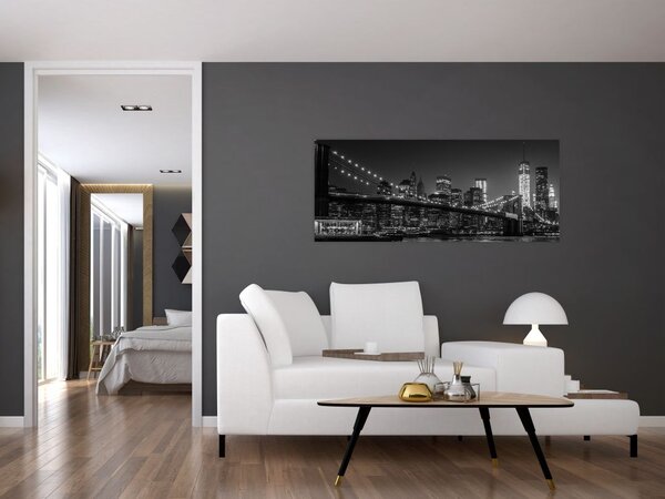 A New York-i Brooklyn-híd képe (120x50 cm)