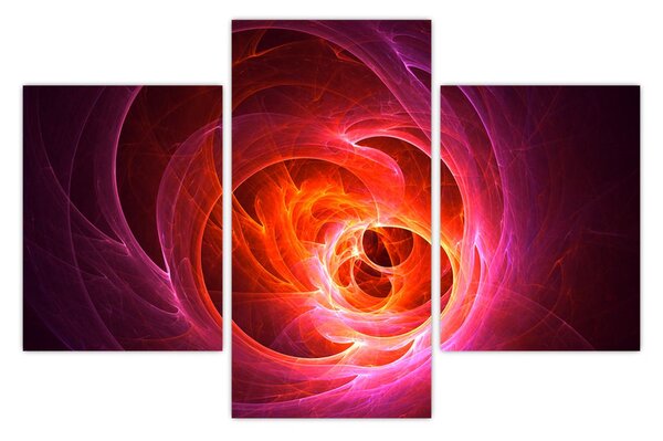 Modern rózsaszín absztrakció képe (90x60 cm)