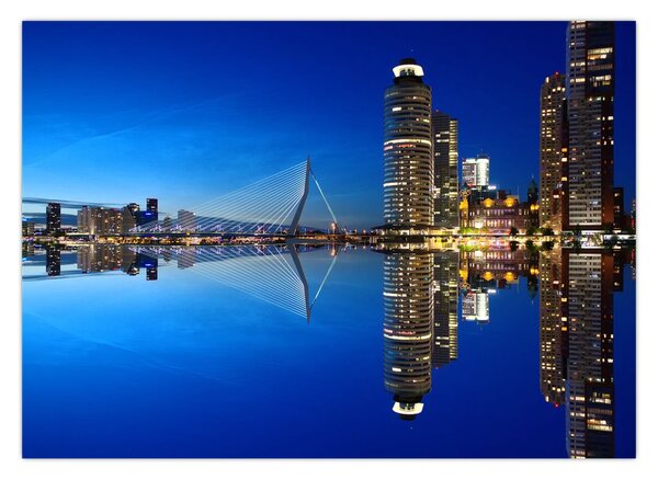 Kép - éjszaka Rotterdam (70x50 cm)
