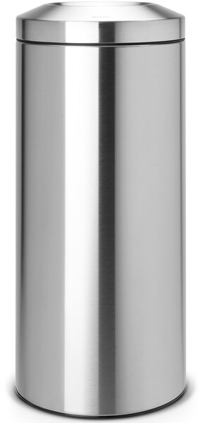 BRABANTIA Flame Guard önoltó papírkosár hulladékbedobó nyílással fém kosárral 30L r.m. acél selyem - 378621