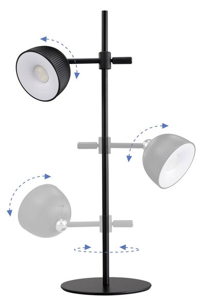 Renkforce LED-es asztali lámpa LED Fekete (RF-6386962)