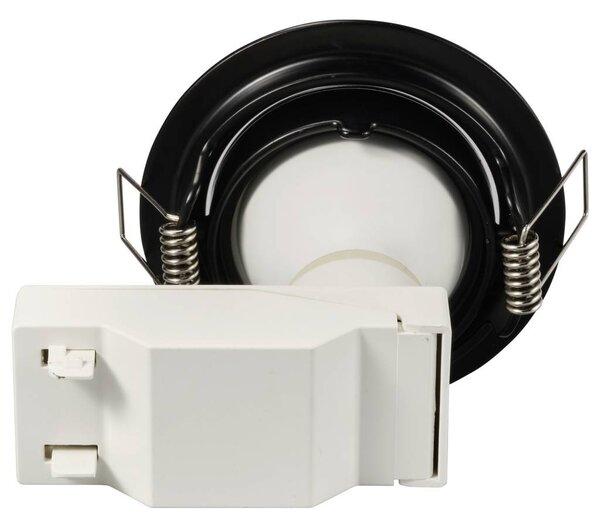 Sygonix LED-es beépíthető lámpa 3 részes készlet LED GU10 3 W Fekete (SY-6417590)
