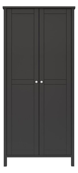 Fekete ruhásszekrény 89x195 cm Tromsö - Tvilum