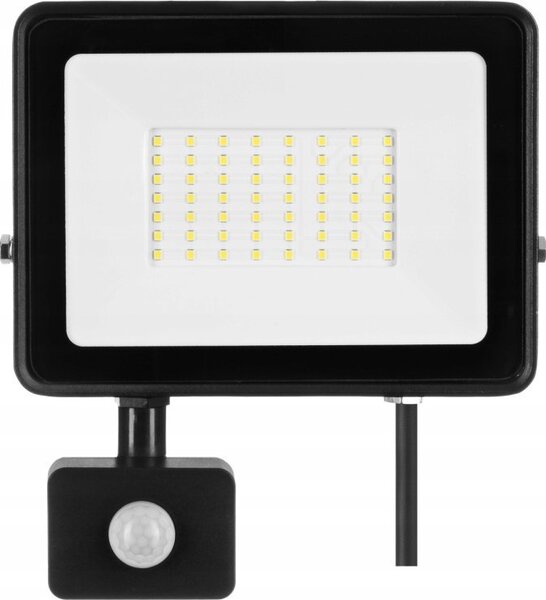 Naświetlacz Zamel Naświetlacz Zamel Solis LNS10000028 50W PIR 230V IP44 barwa biała ciepła NAS-50WWPIR czarny