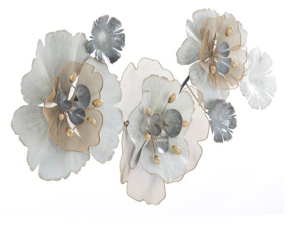 Flowery fém fali dekoráció, 119 x 60 cm - Mauro Ferretti