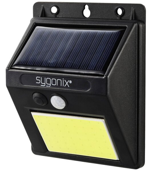 Sygonix napelemes fali lámpa fekete (SY-5626572)