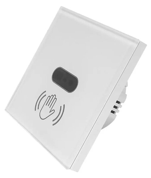 SmartWise gesztusvezérléses okos Wi-Fi-s fali villanykapcsoló fehér (SMW-KAP-INFRAW)