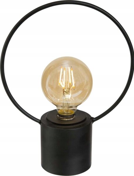 Lámpara Con Base De Metal Negro H27cm