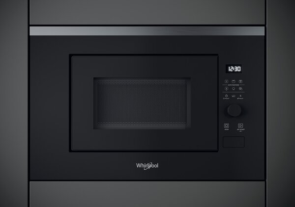 Whirlpool WMF201G Beépíthető Mikrohullámú Sütő Grill Funkcióval 20L 800W Fekete