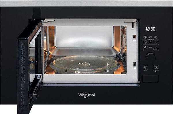 Whirlpool WMF201G Beépíthető Mikrohullámú Sütő Grill Funkcióval 20L 800W Fekete