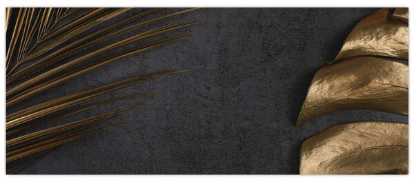 Kép arany levelekkel (120x50 cm)