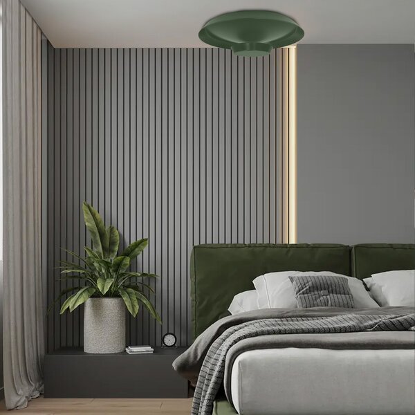 Toolight Szerszámlámpa, LED mennyezeti lámpa 40cm, 14W, APP1460, zöld, OSW-04188