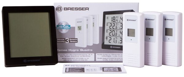 Bresser Temeo Hygro Quadro időjárás állomás - Fekete