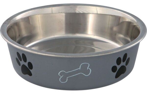 Trixie 25244 Fémtál Színes Gumis Talpú 1,5L/21 Cm