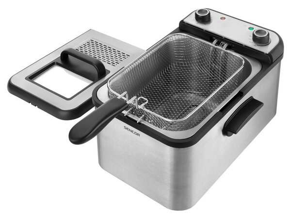 Sencor SFR 7200SS Fritőz 2200W 3,2L Ezüst