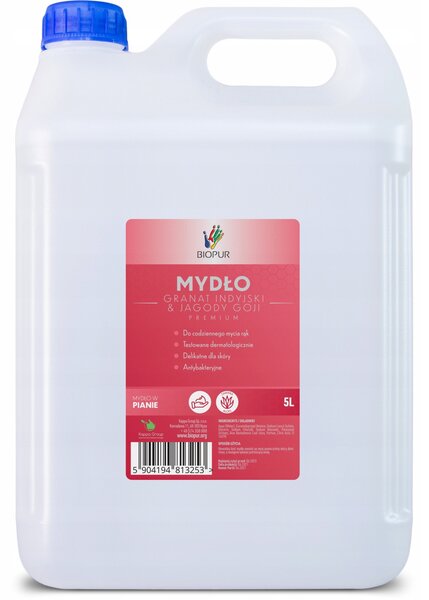 Biopur - Foam soap dispenser with the scent of pomegranate and goji berries - 5 l