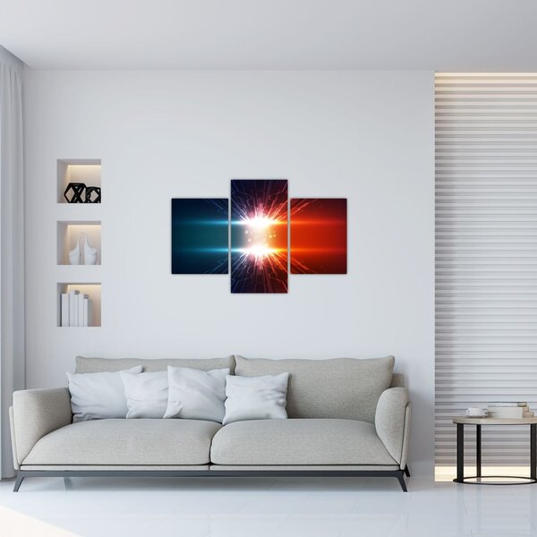 Absztrakt kép az aktív töltés (90x60 cm)
