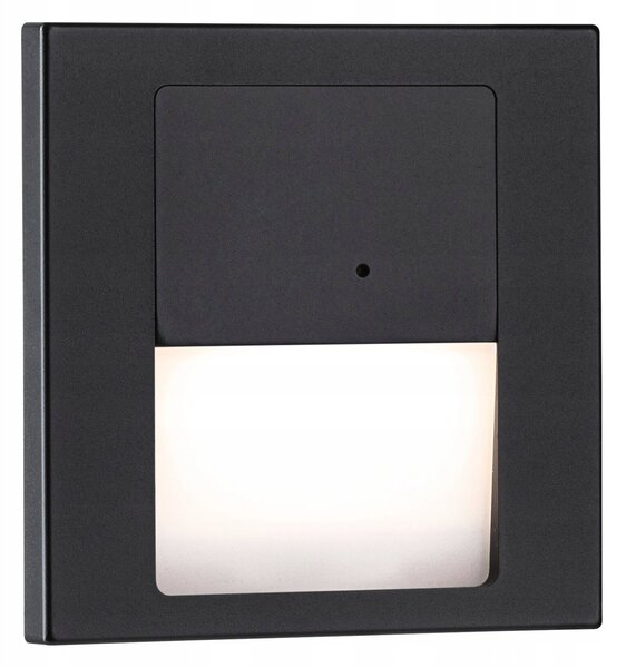 Paulmann Tsaro eckig 80x36mm 1W 80lm 230V 2700K Fali beépíthető lámpa LED 1 W Fekete (matt) (80004)