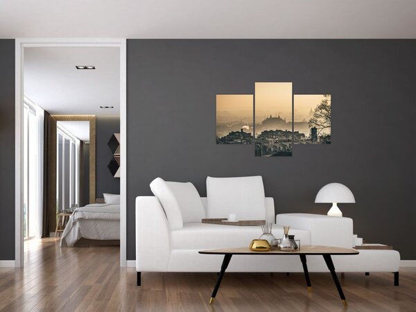 Kép - Város köd alatt (90x60 cm)