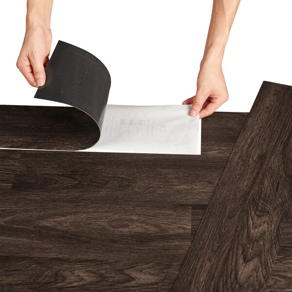 Vinyl öntapadós padlóburkolat Vanola Dark Wood Wenge 5,85m²