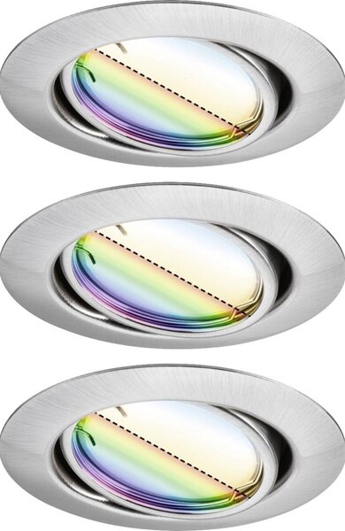 Paulmann LED-es beépíthető lámpa 3 részes készlet LED 14.7 W Vas (matt) (92467)