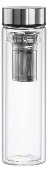 Hama 00181598 kulacs Napi használatra 450 ml Boroszilikát üveg, Szilikon Kék, Átlátszó