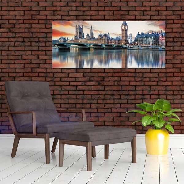 Kép - a Parlament londoni házai (120x50 cm)